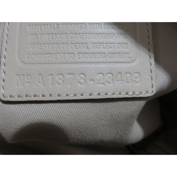 Coach Legacy Candace Leather Carryall Cream Zebra Print Satchel Handbag 23409 - Picture 6 of 16